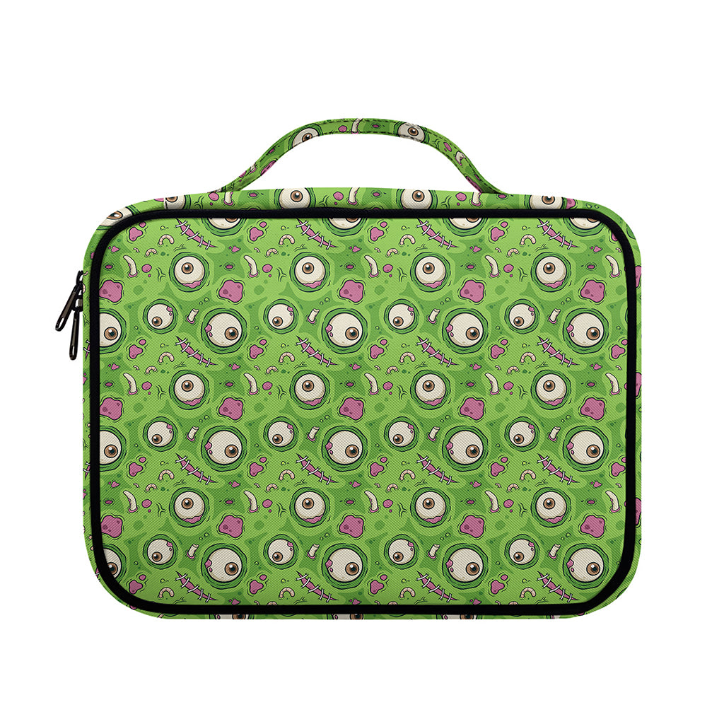 Green Zombie Pattern Print Briefcase Bible Bag