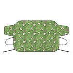 Green Zombie Pattern Print Car Windshield Snow Cover