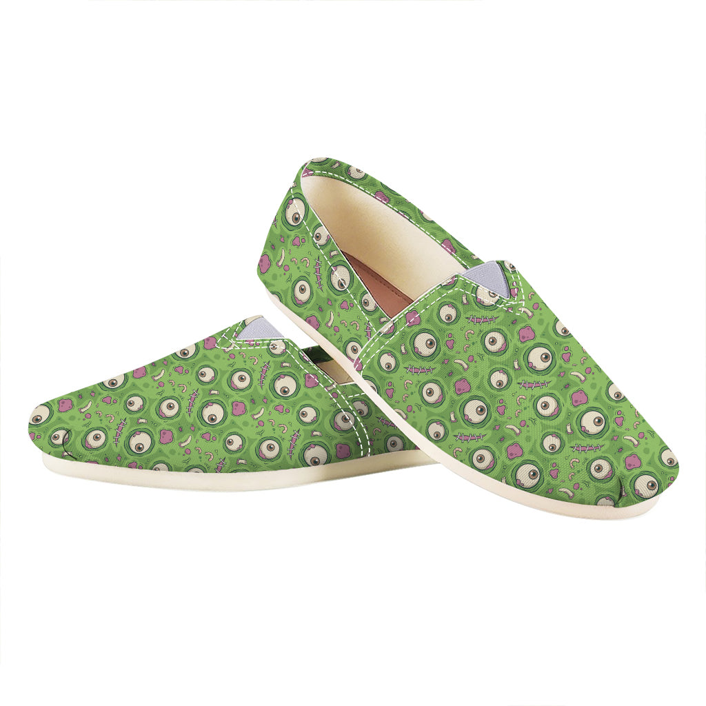 Green Zombie Pattern Print Casual Shoes