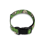Green Zombie Pattern Print Dog Collar