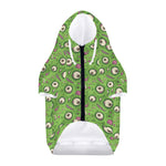 Green Zombie Pattern Print Dog Zip Up Hoodie