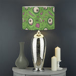 Green Zombie Pattern Print Drum Lamp Shade