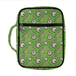 Green Zombie Pattern Print Front Pocket Bible Bag