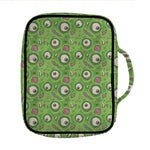 Green Zombie Pattern Print Front Pocket Bible Bag