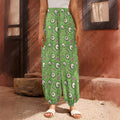 Green Zombie Pattern Print Harem Pants