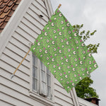 Green Zombie Pattern Print House Flag