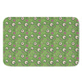 Green Zombie Pattern Print Indoor Door Mat