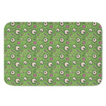 Green Zombie Pattern Print Indoor Door Mat