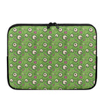 Green Zombie Pattern Print Laptop Sleeve