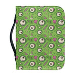 Green Zombie Pattern Print Leather Bible Cover