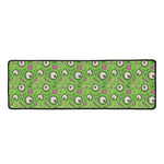 Green Zombie Pattern Print Long Kitchen Mat