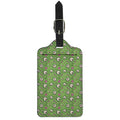 Green Zombie Pattern Print Luggage Tag