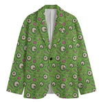 Green Zombie Pattern Print Men's Blazer