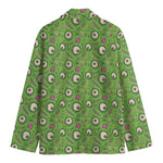 Green Zombie Pattern Print Men's Blazer