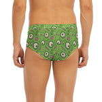 Green Zombie Pattern Print Men's Briefs