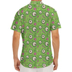Green Zombie Pattern Print Men's Deep V-Neck Shirt