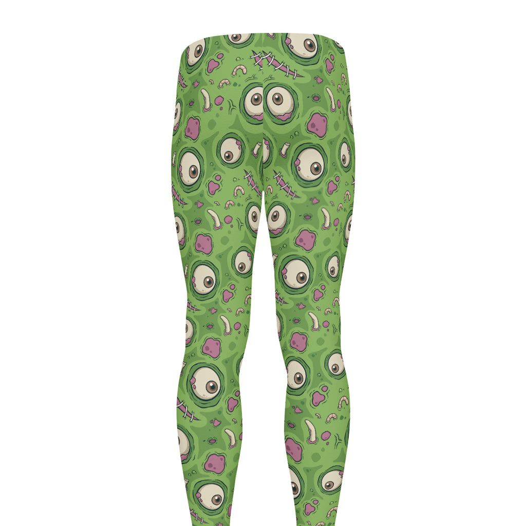 Green Zombie Pattern Print Men's leggings