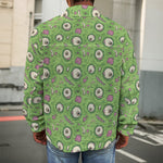 Green Zombie Pattern Print Men's Shirt Jacket