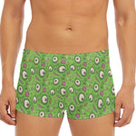 Green Zombie Pattern Print Men's Short Boxer Briefs