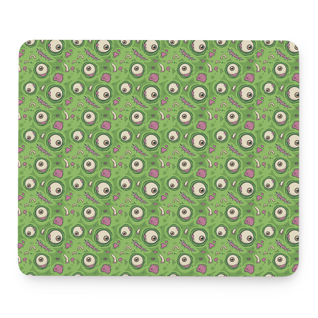 Green Zombie Pattern Print Mouse Pad