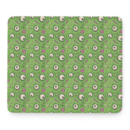 Green Zombie Pattern Print Mouse Pad