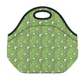 Green Zombie Pattern Print Neoprene Lunch Bag