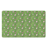 Green Zombie Pattern Print Polyester Doormat