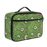 Green Zombie Pattern Print Portable Lunch Bag