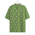 Green Zombie Pattern Print Rayon Hawaiian Shirt
