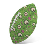 Green Zombie Pattern Print Rugby Ball