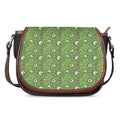 Green Zombie Pattern Print Saddle Bag