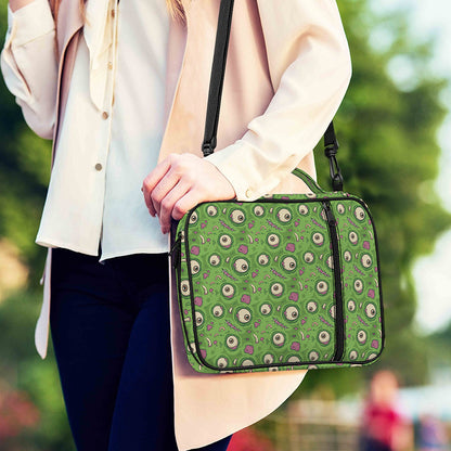 Green Zombie Pattern Print Shoulder Strap Bible Bag