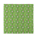 Green Zombie Pattern Print Silk Bandana