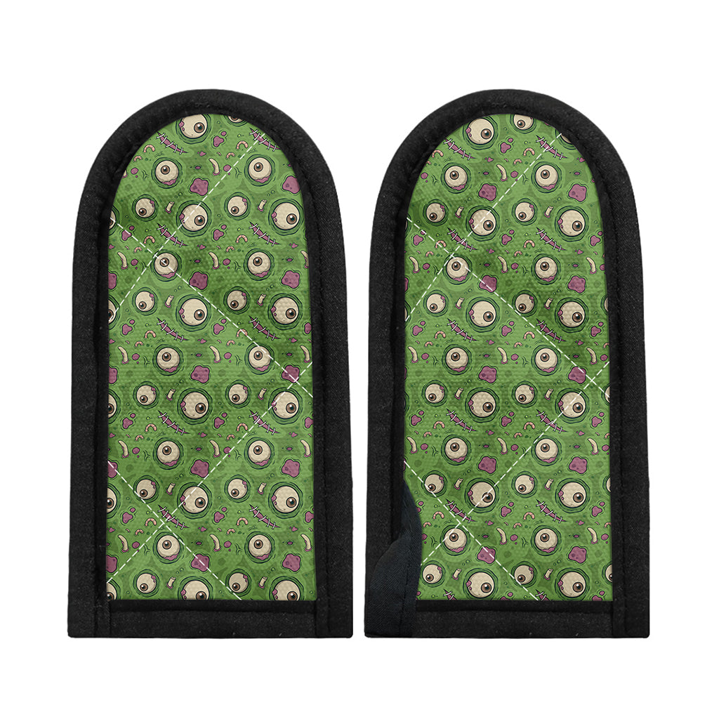 Green Zombie Pattern Print Skillet Handle Cover
