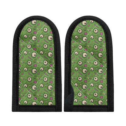 Green Zombie Pattern Print Skillet Handle Cover