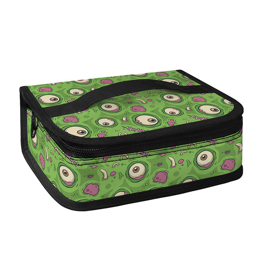 Green Zombie Pattern Print Small Lunch Bag