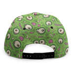 Green Zombie Pattern Print Snapback Cap