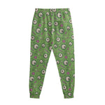 Green Zombie Pattern Print Sweatpants