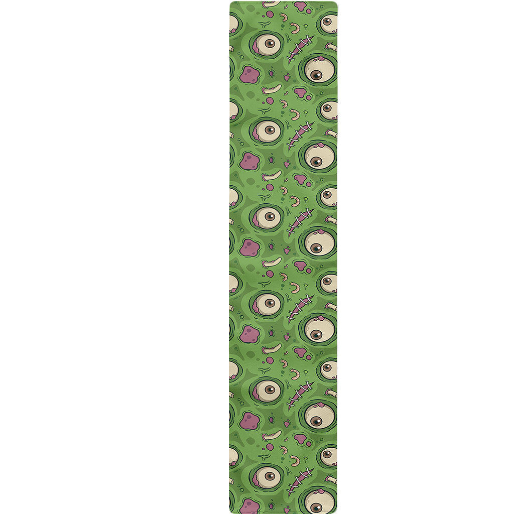 Green Zombie Pattern Print Table Runner