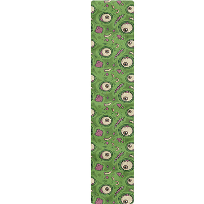 Green Zombie Pattern Print Table Runner