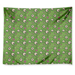 Green Zombie Pattern Print Tapestry