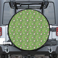 Green Zombie Pattern Print Tire Cover
