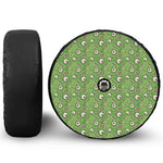 Green Zombie Pattern Print Tire Cover With Camera Hole