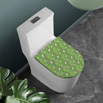 Green Zombie Pattern Print Toilet Lid Cover