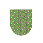 Green Zombie Pattern Print Toilet Lid Cover