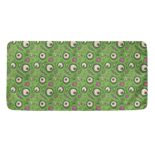 Green Zombie Pattern Print Towel