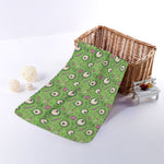 Green Zombie Pattern Print Towel