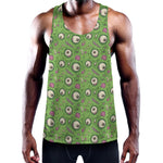 Green Zombie Pattern Print Training Tank Top