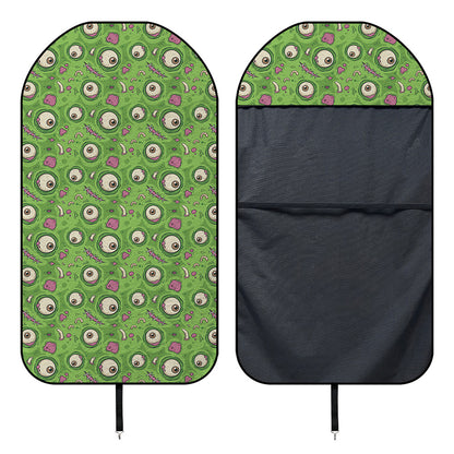 Green Zombie Pattern Print Waterproof Car Seat Cover