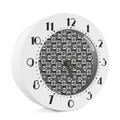 Grey African Adinkra Symbols Print Alarm Clock